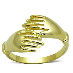 3W834 - Gold Brass Ring with No Stone
