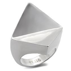 TK136 - High polished (no plating) Stainless Steel Ring with No Stone