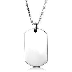 TK1995 - High polished (no plating) Stainless Steel Necklace with No Stone