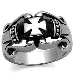 TK2141 - High polished (no plating) Stainless Steel Ring with No Stone
